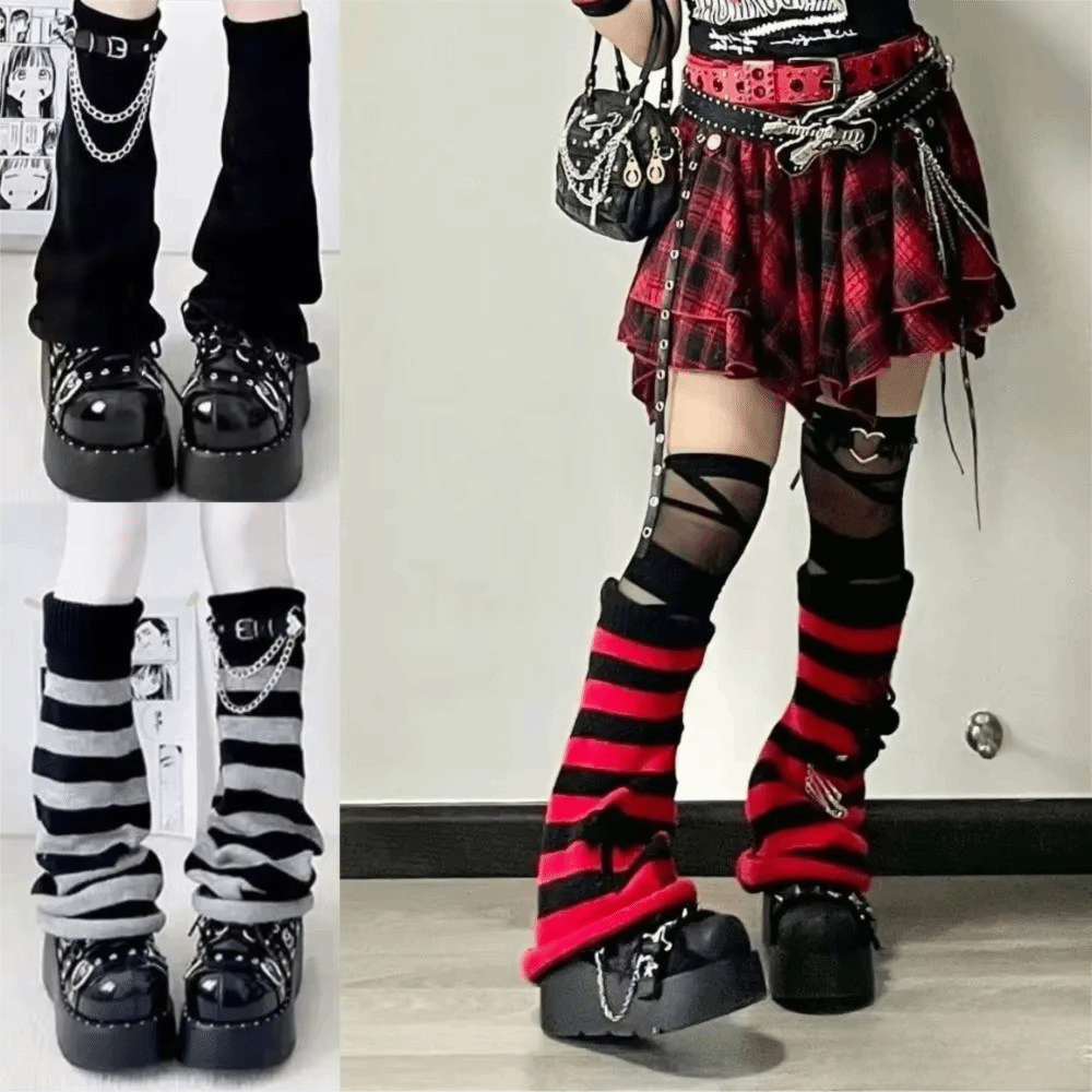 일본 스타일 하라주쿠 니트 레그 워머, 루즈핏 니트 스 - Boot Sock Slouchy 리뷰 및 가격